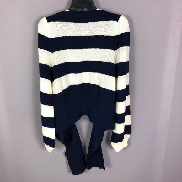 Brochu Walker Atlas Stripe Ayla Tie Cardigan Sweater Size Small - Picture 9 of 9